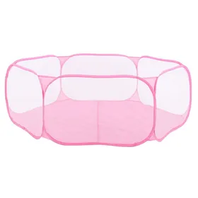 Meilleurs prix pour Parc portable pour petits animaux de compagnie, tente transparente pour chiots, chats, lapins, pour l'extérieur, rose