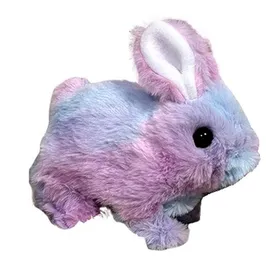 Meilleurs prix pour Jouet Interactif Lapin Simulé Animal de Compagnie avec Fonctions Sonores et de Marche Lapin en Peluche à Poils Longs