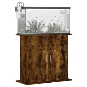 Comparer les prix de Support pour aquarium - vidaXL - Chêne fumé - bois dingénierie - 81x36x73 cm - Matériau : bois dingénierie 207857