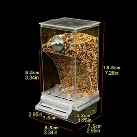 Comparer les prix de Mangeoire automatique pour oiseaux - Fafeicy - Anti-éclaboussures - Système de filtration - Usage intérieur
