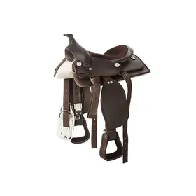 Meilleurs prix pour Selle de western pour cheval Hispano Hipica - Marron - 16