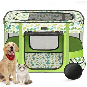 Comparer les prix de Parc pour chiotsParc pour animauxMaison pour chien portableClôture pliable pour animaux de compagnie81 * 61 * 56
