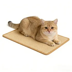 Comparer les prix de Griffoir Chat Sisal Naturel - Résistant - Sans Poussière - Bande Auto-Agrippante - 30x40 cm