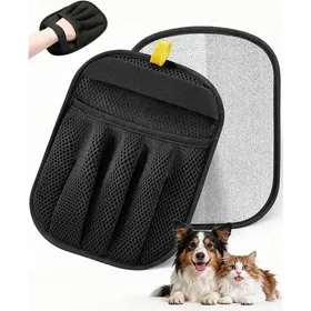 Meilleurs prix pour 2 Pièces Gant Poil Chat Double Face Gant Anti Poils Animaux  Brosse Poils Animaux pour Canapé Meubles Tapis Siège Auto