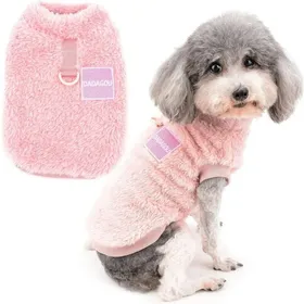 Meilleurs prix pour Pull polaire chien hiver rose S – veste douce Chihuahua Yorkshire avec anneau D Label