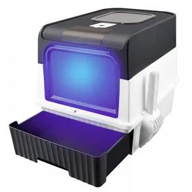 Comparer les prix de KEDIA Bac à Litiere Chat AutonettoyanteLitière Automatique Autonettoyant pour Chats avec des Rayons ultraviolets(48x35x36) noir