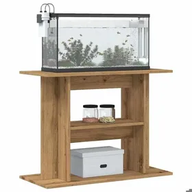 Meilleurs prix pour Elégant Support daquarium - Pieds Robustes - chêne artisanal - 80x35x60 cm - bois ingénierie &2401731