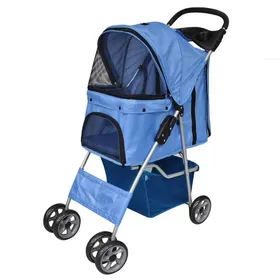 Meilleurs prix pour Solde dété Poussette pour chiens Bleu Classique 9678