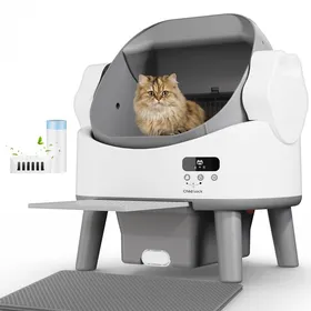 Meilleurs prix pour Bac à litière Autonettoyant Ouvert sur Le Dessus XXXL pour Grands Chats jusquà 15 kg bac à litière électrique pour Plusieurs Chats