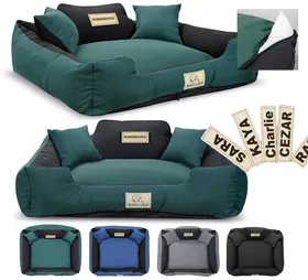 Meilleurs prix pour Lit pour chien KINGDOG MM43 100x75 cm personnalisé amovible antidérapant vert