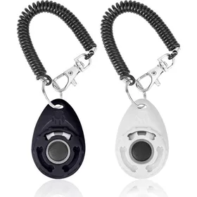 Meilleurs prix pour Lot de 2 clickers de dressage pour chien avec dragonne clicker de dressage pour animaux de compagni YYV