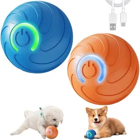 Comparer les prix de Balle Intelligente Chien Rechargeable Bleu/Orange - 1 pièce bleu/orange universel - balle chien vibration rebond interac Aucunely
