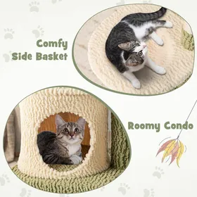 Meilleurs prix pour GIANTEX Arbre à Chat Multi-Niveaux Tour à Chat avec Plateformes Niche Privée Brosse de Toilettage Griffoirs en Sisal