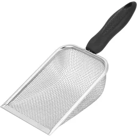 Meilleurs prix pour Pelle à litière pour chats hamsters oiseaux et reptiles tamis à litière en acier inoxydable maille de 2 x 2 mm