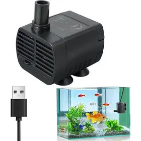 Comparer les prix de Pompe a eau (200L/H Réglable 1-3W) Ultra Silencieuse Pompe Aquarium avec 1 5 m USB-câble Pompe Fontaine a eau chat pour