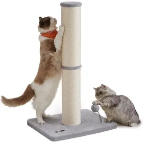 Comparer les prix de Arbre À Chat Xl 85 Cm De Haut Tronc De 13 Cm DÉpaisseur Poteau À Griffer Adapté Aux Moyens Et Grands Chats En Sisal