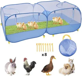 Meilleurs prix pour Clôture pliable portative pour animaux de compagnie, Cage de lapin de poulailler Tente pour petits animaux