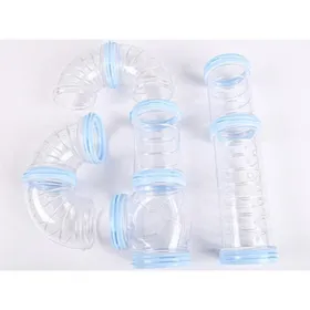 Meilleurs prix pour Tunnel transparent modulaire pour rongeurs–Tuyaux d’extension DIY pour cage hamster–Diamètre55 cm--Bleu
