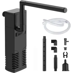 Meilleurs prix pour Filtre daquarium intégré 4W 300L/H adapté aux aquariums de 60L filtre à pompe daquarium adapté aux petits aquariums aux...