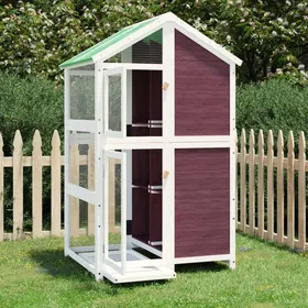Meilleurs prix pour Cage à oiseau/ Maison à oiseaux - Moka 97x81x152 cm - bois massif de pin CC1217456