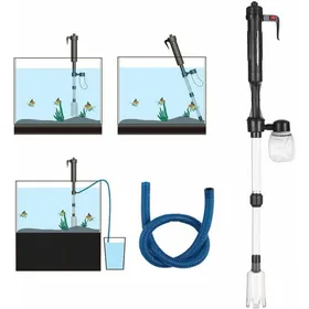 Comparer les prix de Aspirateur Aquarium Électrique + Siphon Nettoyeur Gravier Prise UE Label