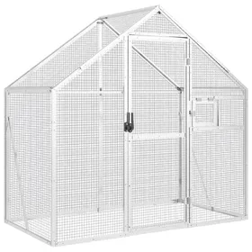 Comparer les prix de （Haute qualité）Argent Volière argenté 179x100x185cm aluminiumPoids 15.34 Kg_323140
