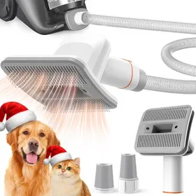Comparer les prix de Brosse de toilettage pour animaux - VETOBIOL - Kit innovant - Tuyau dextension 1-15 - Fonctionnement silencieux