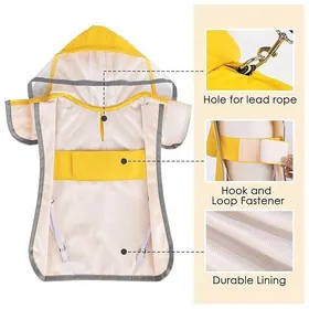 Meilleurs prix pour ECELEN Manteau de Pluie pour Chien-Veste Imperméable avec CapucheAccessoire de Protection Contre la PluieFacile à Ranger M