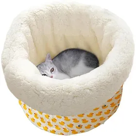 Comparer les prix de Cat Cave Bed Soft Sleeping Bag for Cats Cozy Pet Sack for Kittens in Cold Weather - Plush Animal Bed # BASKET