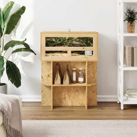 Comparer les prix de MOT10698-Base de Terrarium avec étagère Marron 60 x 30 x 50 cm OSB
