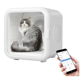 Comparer les prix de Séchoir pour Animaux Connecté par APP 4 Vitesses Contrôle Température Ions Négatifs Blanc - Silencieux 35dB