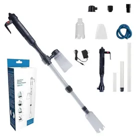 Comparer les prix de Nettoyeur de gravier électrique pour aquarium 4 en 1 aspirateur à siphon automatique étanche