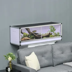 Comparer les prix de Terrarium pour reptiles en acrylique 120 x 40 x 40 cm boîte de nourrissage pour amphibiens insectes et araignées