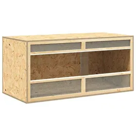 Comparer les prix de Terrarium en bois dingénierie - vidaXL - 100x47x47 cm - Multicolore - Vue claire - Bonne circulation de lair