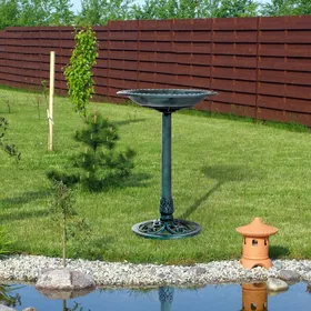 Meilleurs prix pour Bain doiseaux plateau de diamètre 50cm abreuvoir oiseaux extérieur sur pied hauteur 695 cm érugineux
