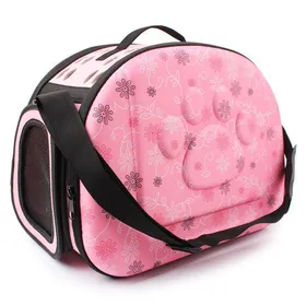 Meilleurs prix pour Sac Transport pour Chien Chat Pliant Sac à Main Bandoulière Petit Respirant Pet Carrier Voyage De Plein airrose