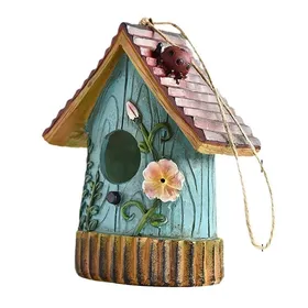 Meilleurs prix pour Maison DOiseaux Suspendue Décoration de Jardin Nid de Colibri Convient pour Suspendre un Arbre Aménagement de Cour Artisanat