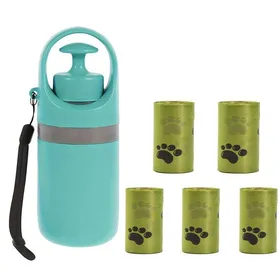 Comparer les prix de Ramasse-Crottes Portable pour Chien Ramassage des Déjections DAnimaux de Compagnie Sac Poubelle Intégré Ramassage des Déjections