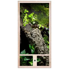 Meilleurs prix pour Repiterra® Terrarium vertical 60x120x60cm en bois pour reptiles et amphibiens avec ventilation sur le dessus et sur un côté
