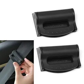 Meilleurs prix pour Ajusteur clip réglage ceinture de sécurité voiture PP – lot de 2 noir