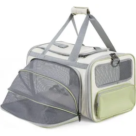 Comparer les prix de Sac de Transport Chat Chien Filet Respirant Spacieux Pliable avec Matelas en Peluche Amovible (43 * 27 * 27cm)