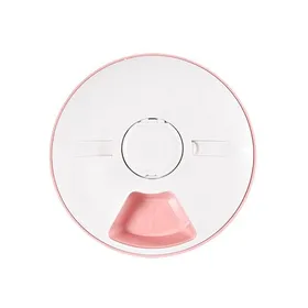 Comparer les prix de ®RisingFF Distributeur automatique daliments et de compléments alimentaires pour chats et petits chiens avec minuterie (rose).