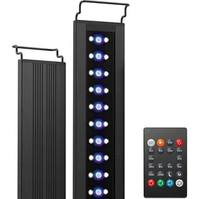 Meilleurs prix pour C10 24/7 Rampe LED Aquarium à Spectre Complet Éclairage Réglable avec la Fonction Minuterie pour Aquarium 75 95 75 95 CM