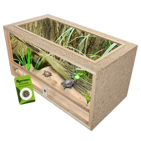 Comparer les prix de Repiterra® Terrarium 100x60x60cm en bois pour reptiles et amphibiens avec ouverture sur le dessus