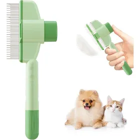 Meilleurs prix pour Peigne Auto-nettoyant Animaux Compagnie Kit De Toilettage Pour Animaux De Compagnie Pour Les Chats À Poils Longs Et À Poils