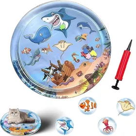 Comparer les prix de Mat à Eau ScratchproofRefroidissement pour Chats Tapis à Refroidissement avec EauPiscine pour Chats Le requin