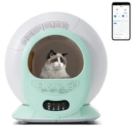 Comparer les prix de Bac à litière pour chat autonettoyant adaptatif 65L, capteur infrarouge, élimination des odeurs, contrôle APP, création automatique