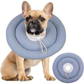 Meilleurs prix pour Collier post-opératoire imperméableajustable et souple pour chiens - Respirant et confortable empêche le léchage et les griffures