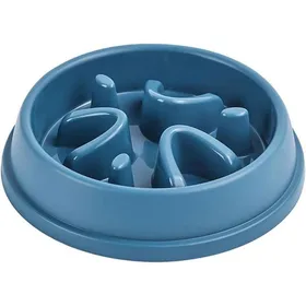 Comparer les prix de Gamelle pour animaux de compagnie à alimentation lente antidérapante empêche le renversement - Bleu