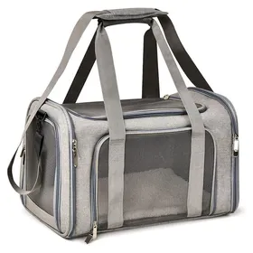 Comparer les prix de Sac de transport pour chats et chiens de petite et moyenne taille, pour chiots jusqu'à 6,8 kg, approuvé par la TSA, avec côté/c32
